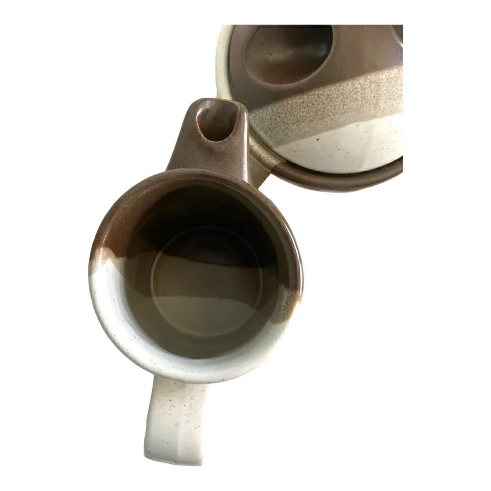 SEE VIDEO Gorgeous!!! Mikasa Mid-century Modern Creamer and Sugar Set Japan